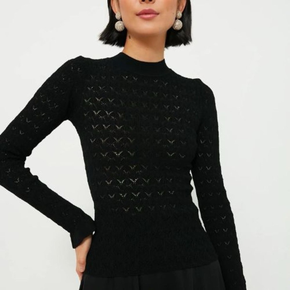 Sea New York Rue Fine Knit Gauge Knit High Neck Sweater
